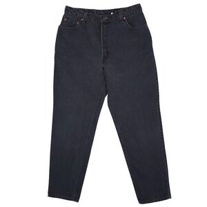 Vtg Levis 550 Jeans Womens 14R (31x30) Black Relaxed Fit‎ Tapered Leg USA 1998